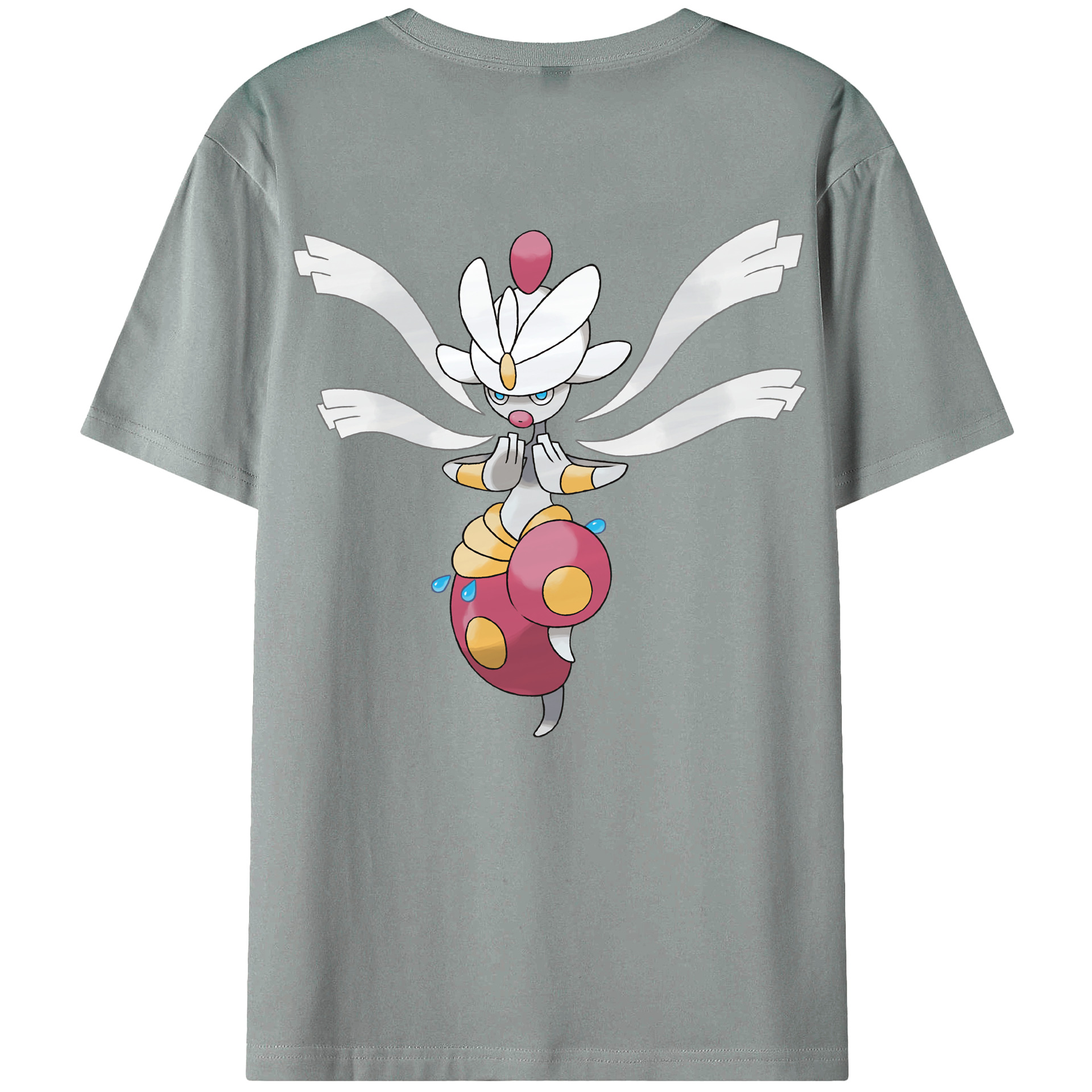 （画像用） ポケットモンスター Pokémon 綿100％ メンズ半袖Tシャツ（バックプリント） 通気性